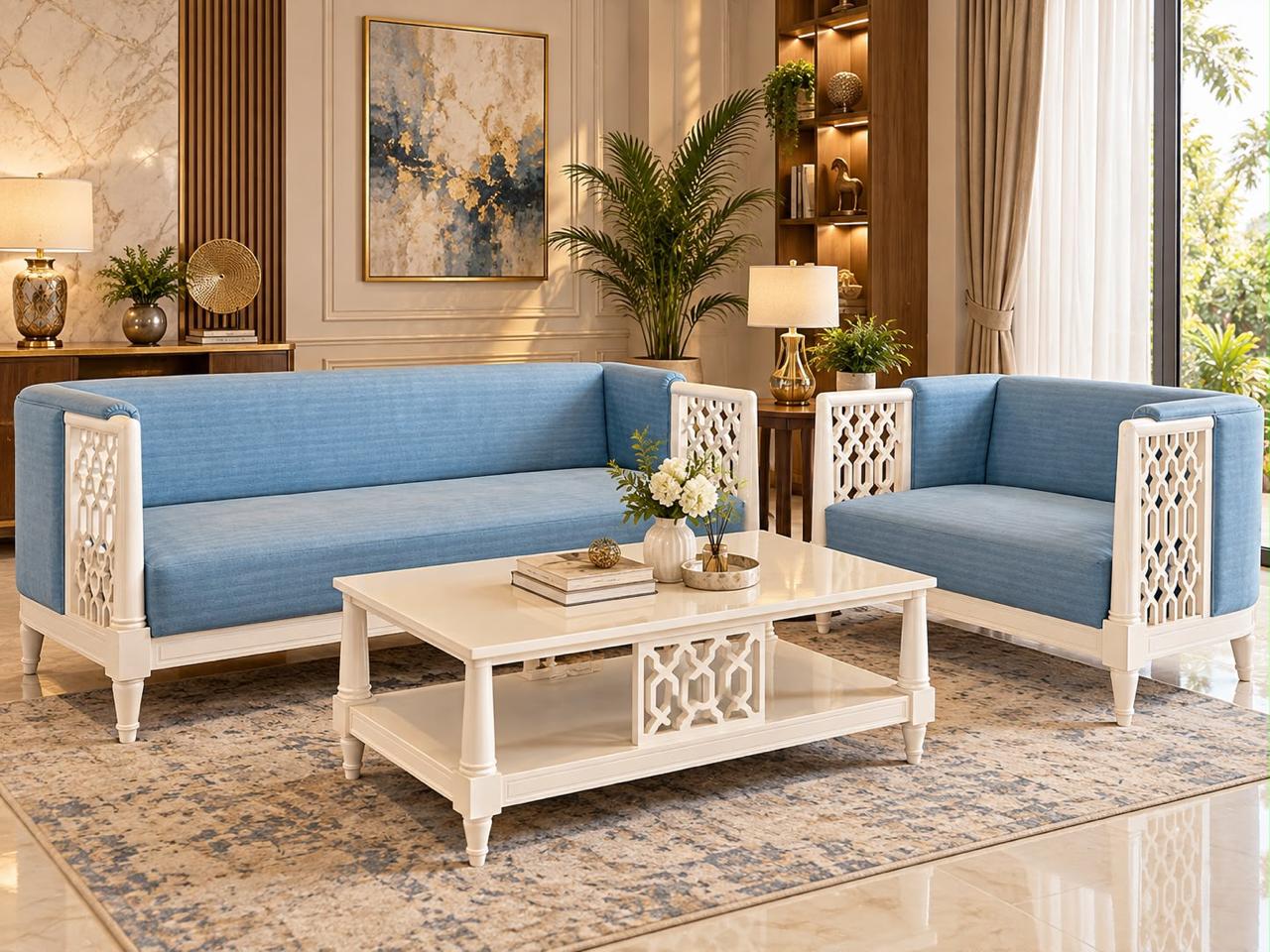 L-shape sofa from Mantra Interiors, Bhubaneswar