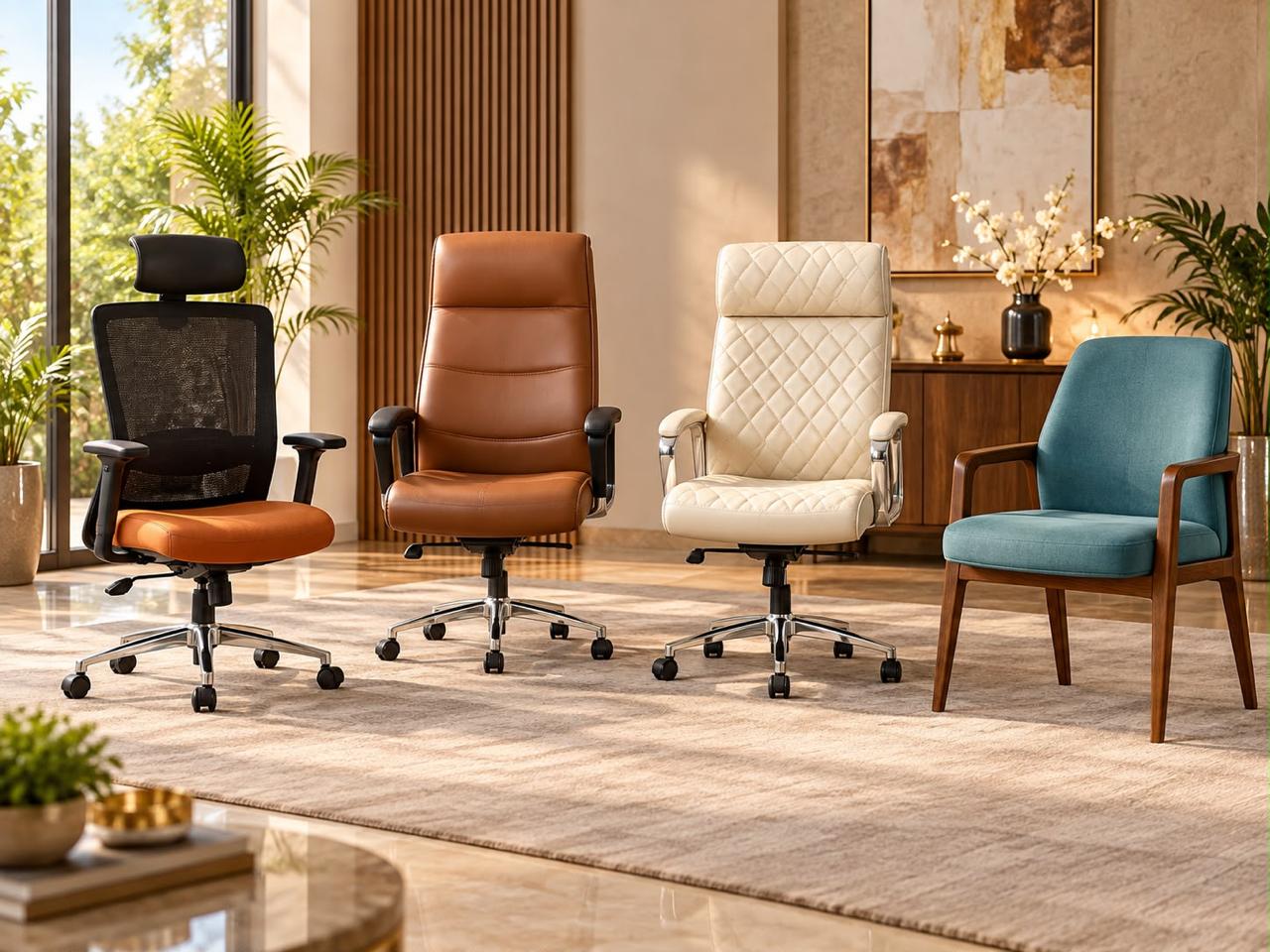 Office chair from Mantra Interiors, Bhubaneswar